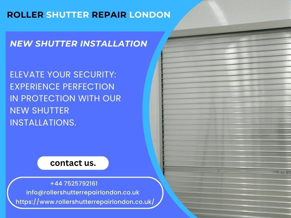 New shutter installation Roller Shutter Repair London Medium
