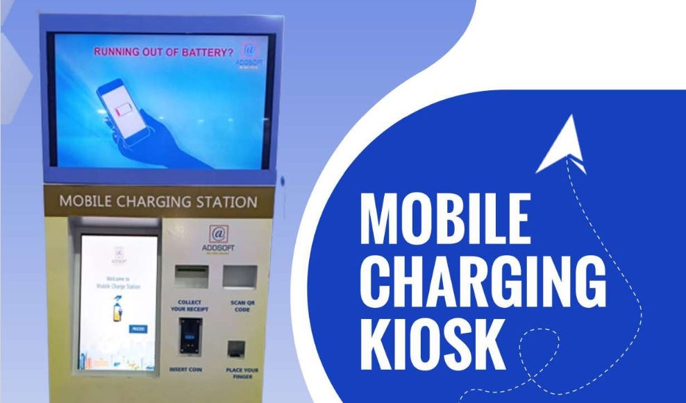 Convenient Reliable and OneStop Solution Mobile Charging Kiosk by Addsoft Technologies