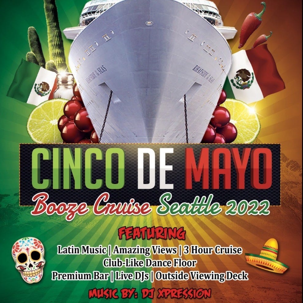 Cinco De Mayo Booze Cruise Seattle 2022 by TicketGateway Medium