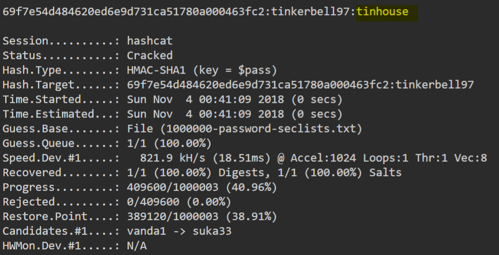 Cracking HMACSHA1 key with Hashcat by Nishant Sharma Pentester Academy Blog