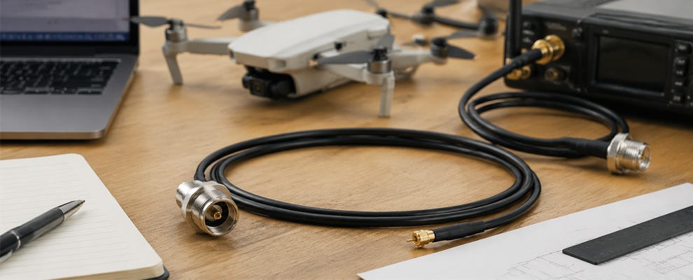 MCX To N Cable | Drone IoT RF Extension Low PIM