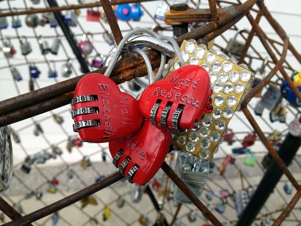 Love Locks. Locks have developed symbolic meaning…