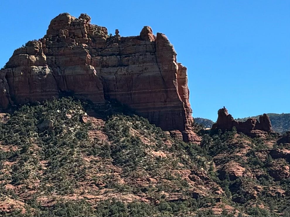 the lines of the rock tell the story of time..