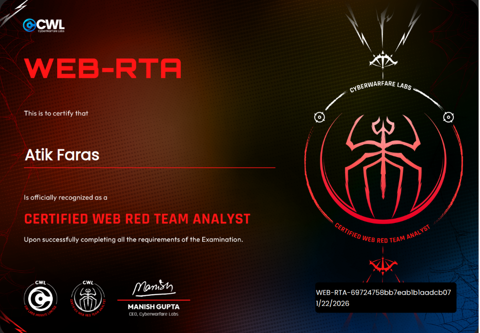 Breaking Into Web Application Security: My WEB-RTA Certification ...