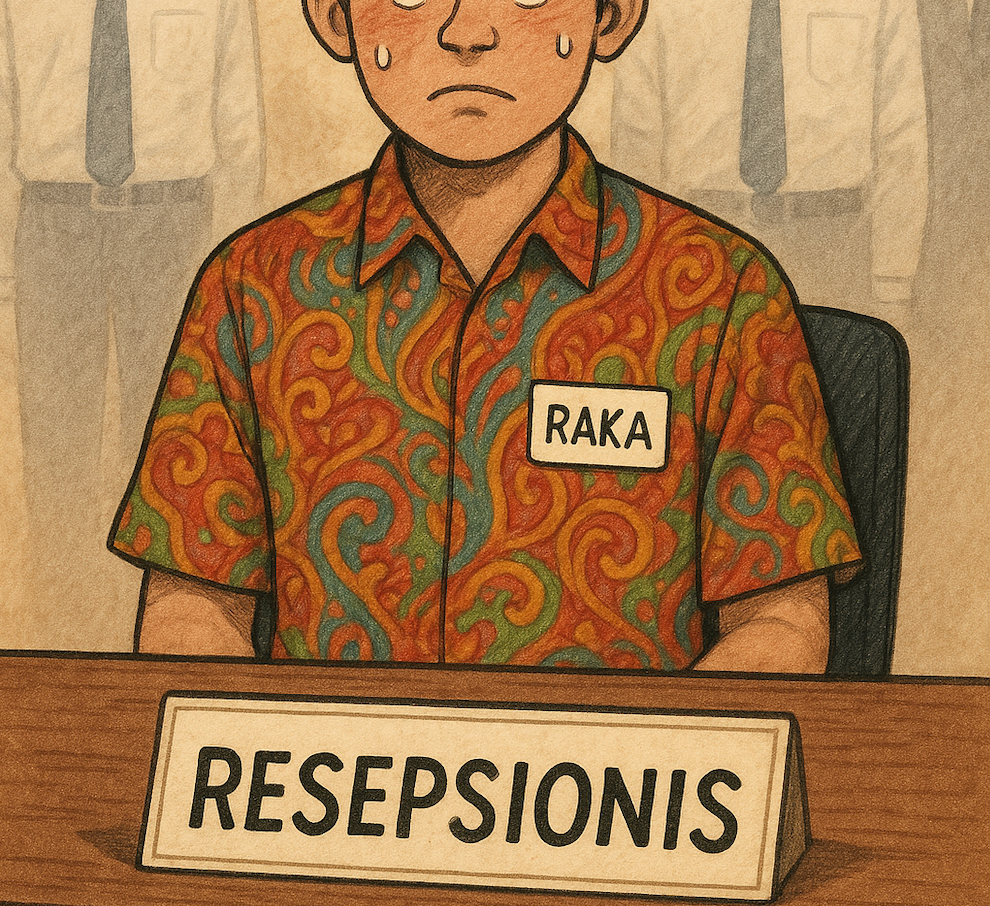 Hari di Balik Meja Resepsionis
