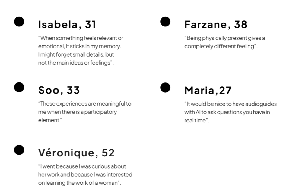 Insights from our user interviews