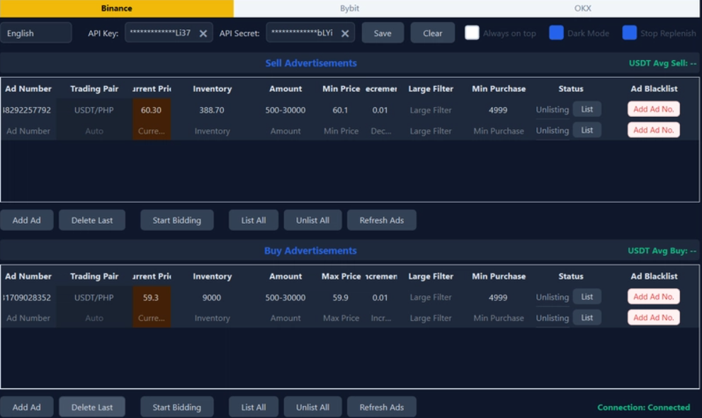 2026 Binance P2P Bidding Bot: A 3-Exchange Auto-Bidding System for Binance, OKX, and Bybit