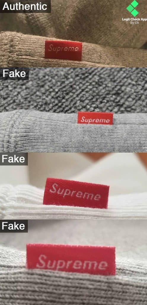 Fake vs Real Supreme Hoodie - Fake vs Original