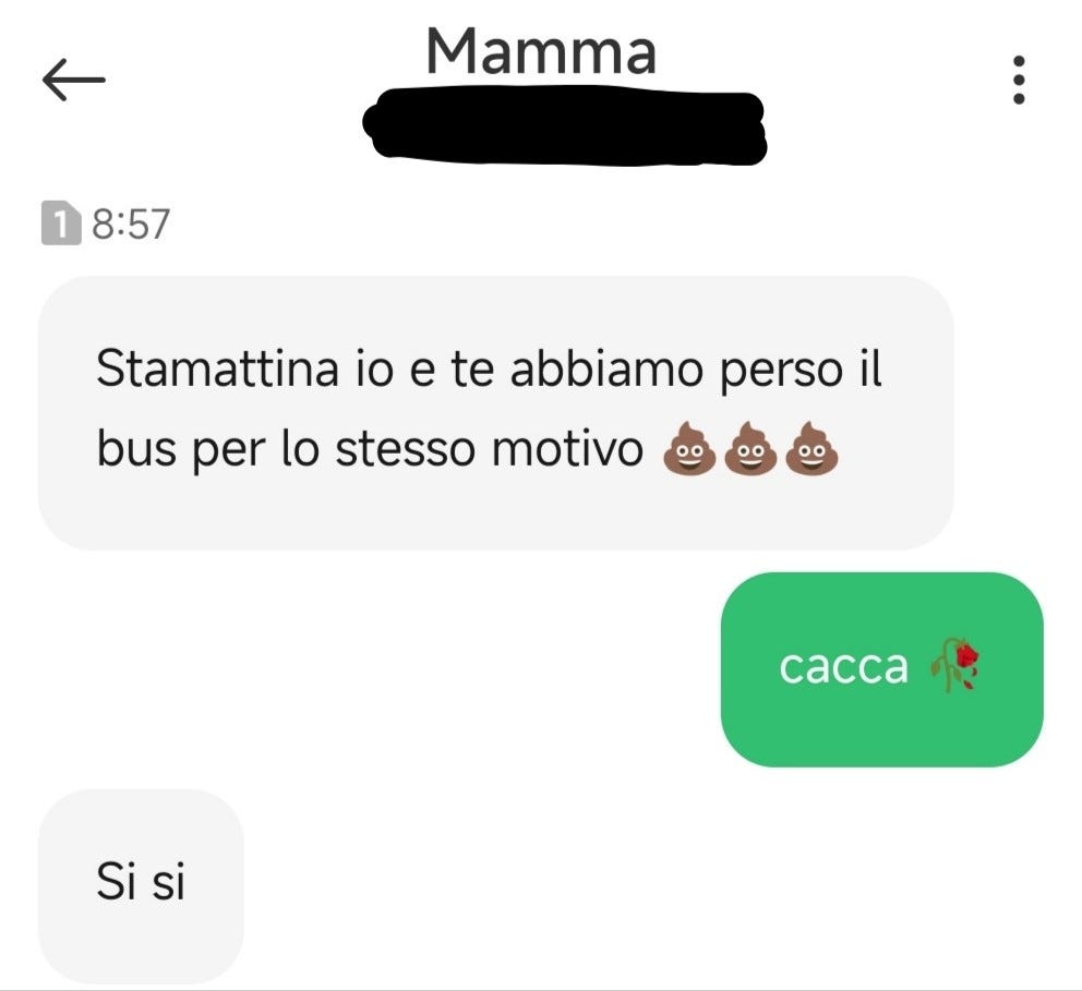 vecchianza mentarompente già dalla mattina disperata