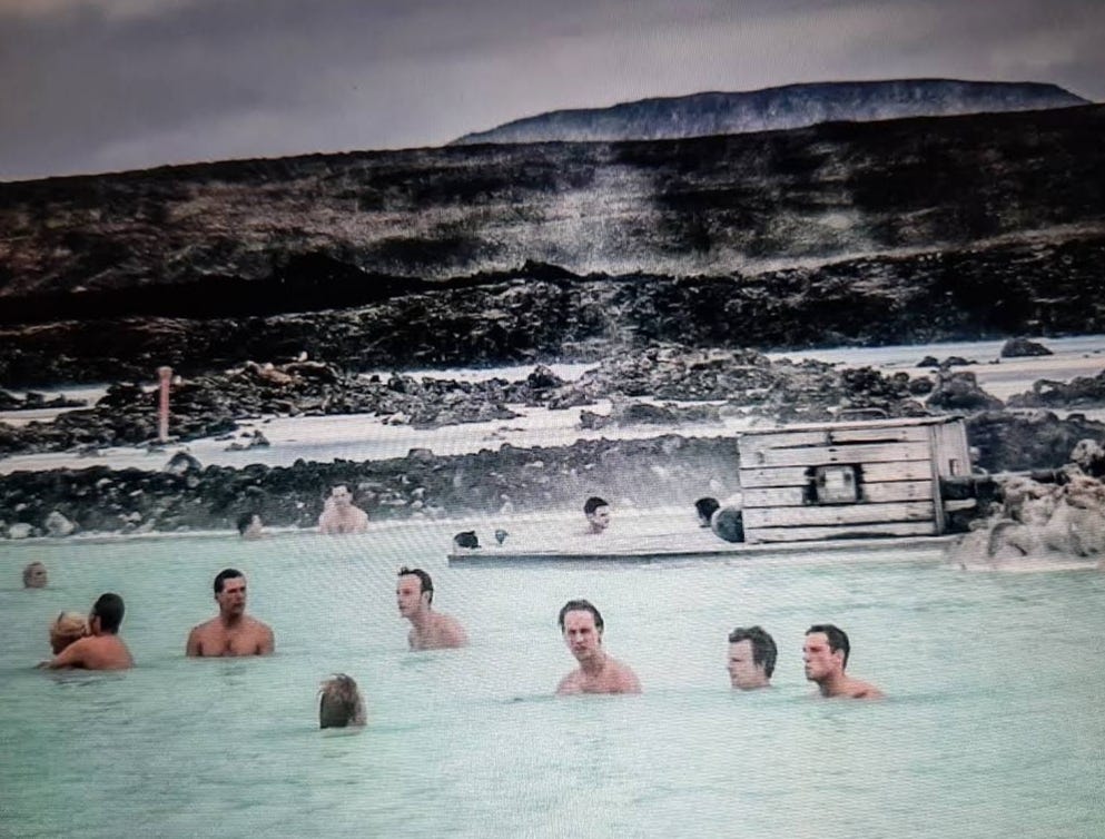 Locals and tourists enjoy an Iceland Hotspring — Photo — Google Maps