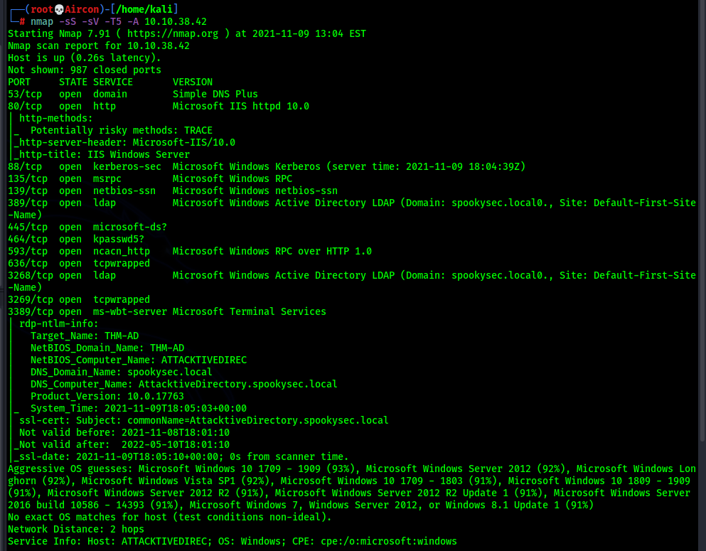 Attacktive Directory — Pentesting | TryHackMe (THM) | By Aircon | Medium