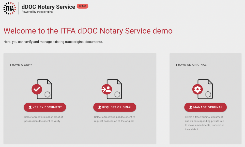 ITFA dDOC Manager in motion