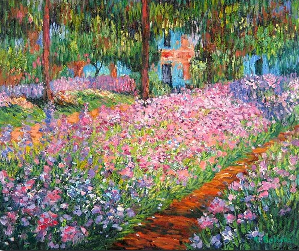 O jardim do artista em Giverny — Claude Monet — c. 1900