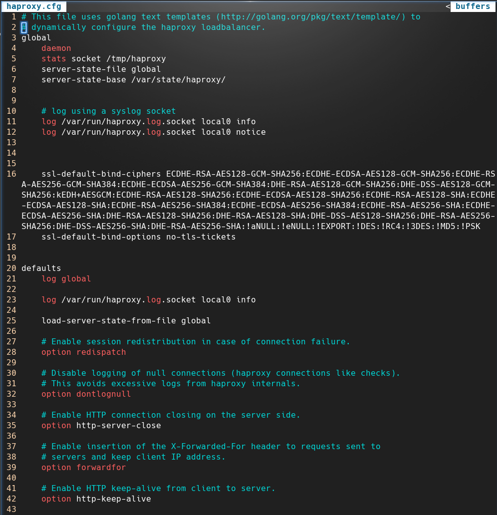 HAProxy Config Syntax Highlighting by chamila de alwis Medium