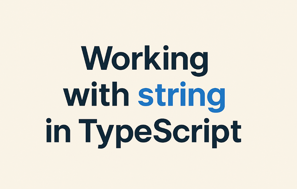 Working with string in TypeScript | by Rıdvan Demirci | Medium