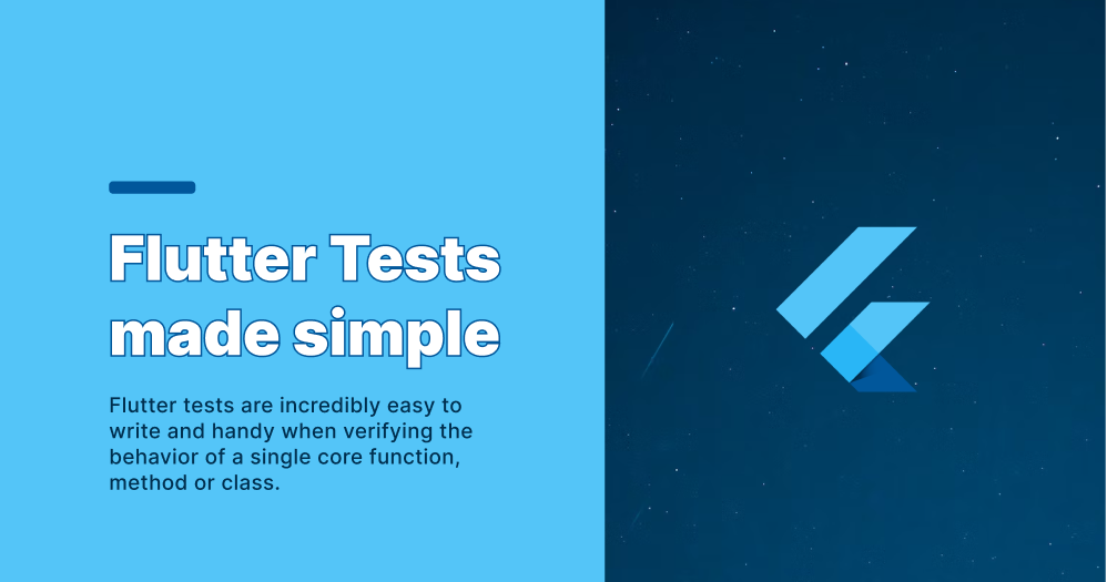 Flutter Tests made simple. Bugs can take a considerable time in… | by ...