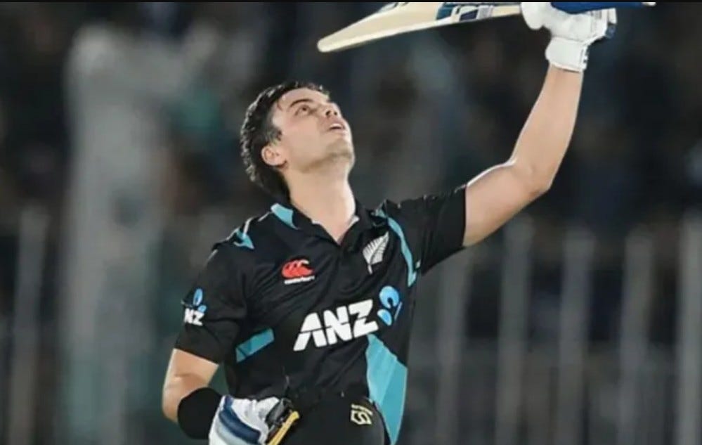Mark Chapman Celebrates Crucial Knock in NZ vs WI 3rd ODI