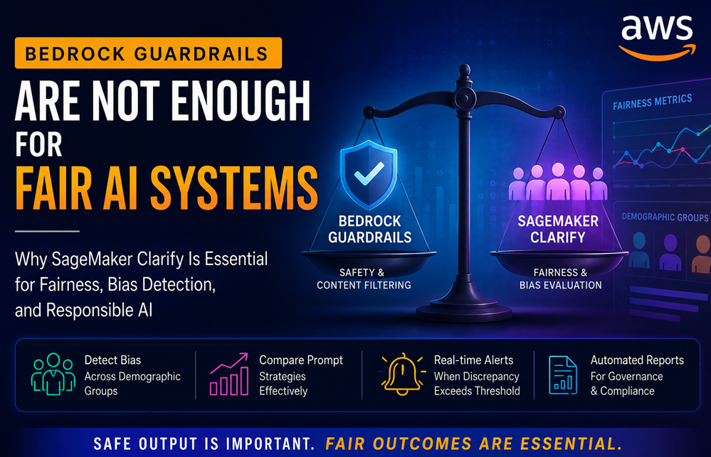 Amazon Bedrock Guardrails vs SageMaker Clarify: Building Fair and Responsible AI Systems on AWS…