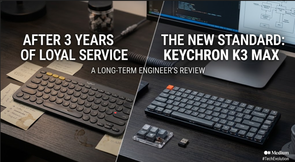 From the Logitech K380 to the Keychron K3 Max: Upgrading My Daily Driver for Software Engineering